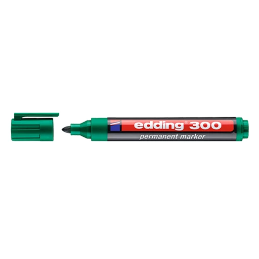 Alkoholos marker EDDING 300 kerek zöld