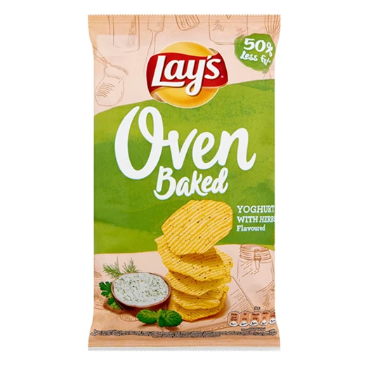 Burgonyachips LAY`S Oven Baked joghurtos-zöldfűszeres 55g