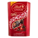 Csokoládé LINDT Lindor Double Chocolate dupla csokoládé golyók díszdobozban 200g