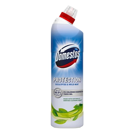 Fertőtlenítő DOMESTOS Protection 0% klór Eucalyptus & Wild Mint 700ml