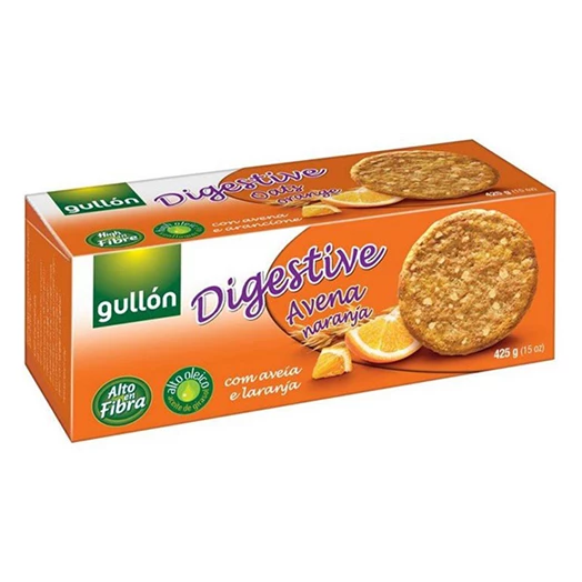 Keksz GULLON Digestive zabpelyhes narancsos 425g