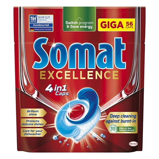 Mosogatógép tabletta SOMAT Excellence 56 darab/doboz