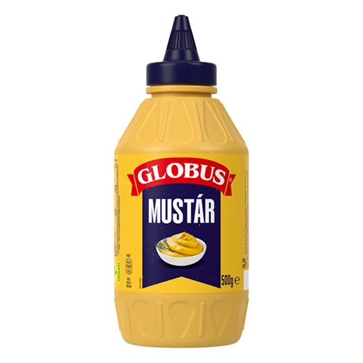 Mustár GLOBUS flakonos 500g