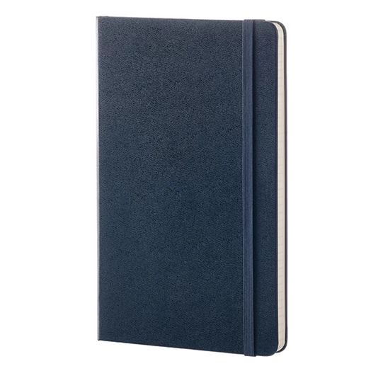 Notesz MOLESKINE QP060B20 "L" vonalas kemény fedeles zafírkék