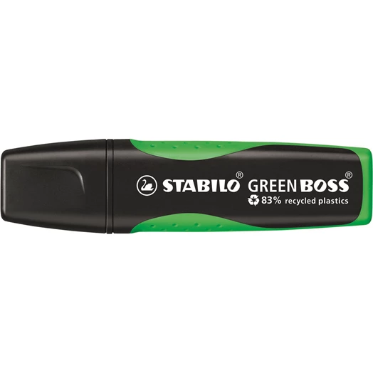 Szövegkiemelő STABILO Green Boss neon zöld környezetbarát