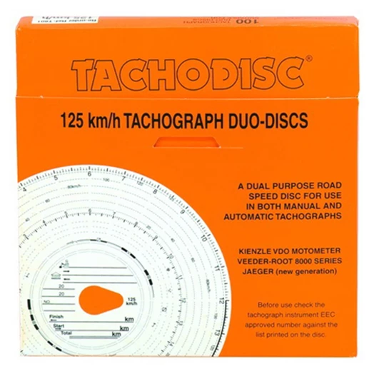 Tachográf 125km-es 1 napos (blu8) 100 db/doboz