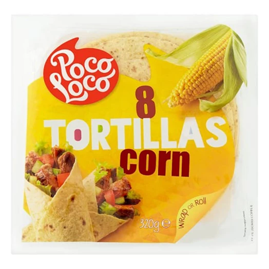 Tortilla POCO LOCO kukoricás 320g