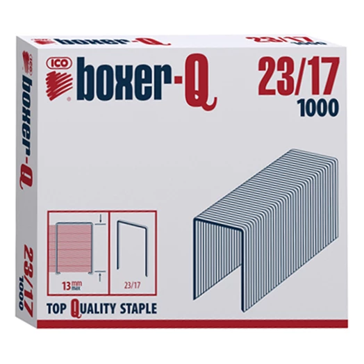 Tűzőkapocs BOXER Q 23/17 1000 db/dob