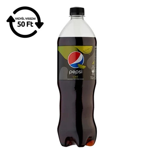 Üdítőital szénsavas PEPSI Black Lime 1L DRS