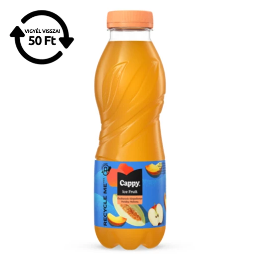 Üdítőital szénsavmentes CAPPY Ice Fruit Őszibarack-Sárgadinnye 12%-os 0,5L DRS