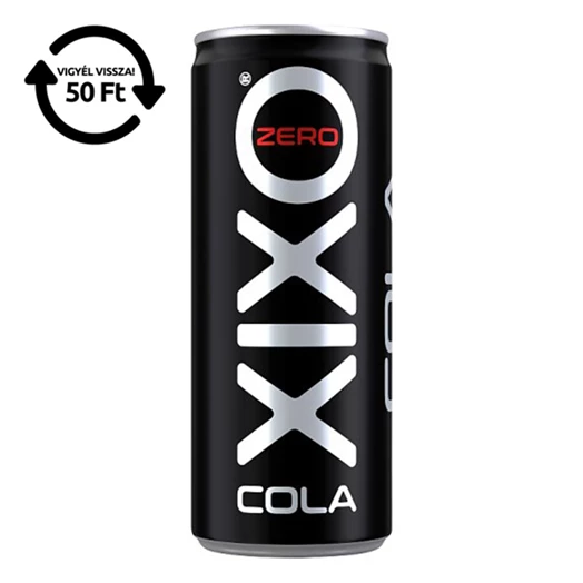 Üdítőital szénsavas XIXO cola zero 0,25L DRS