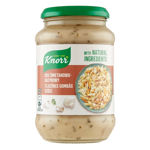 Üveges szósz KNORR Tejszínes gombás 400g