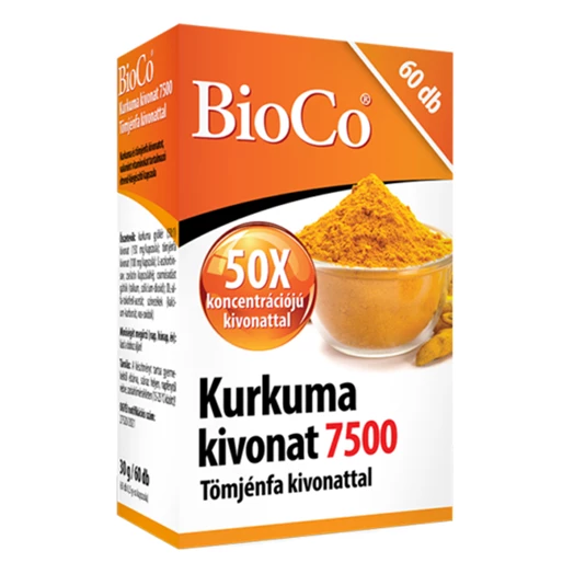 Vitamin BIOCO Kurkuma kivonat 7500 60 darab