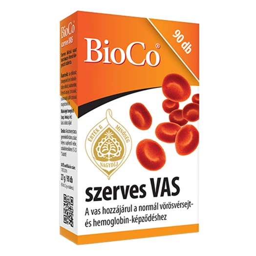 Vitamin BIOCO Szerves Vas 90 darab