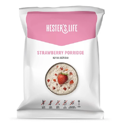 Zabkása HESTER’S Strawberry epres 50g